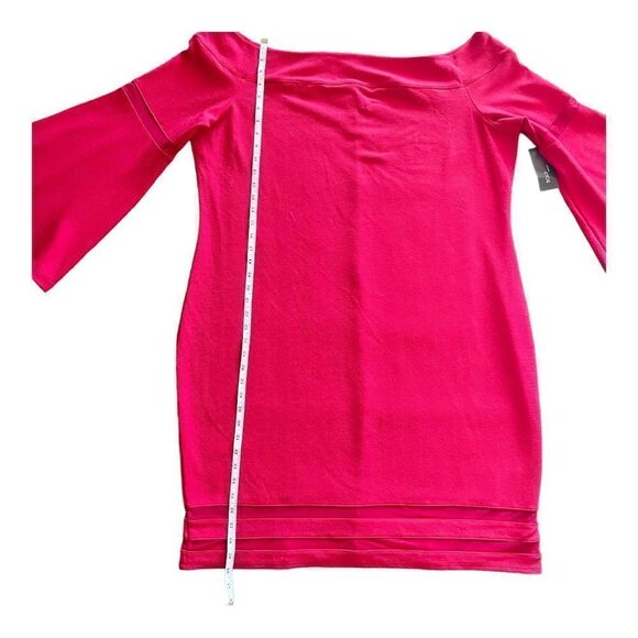 Bold Elements Red Off the Shoulder Bell Sleeve Bodycon Midi Dress SZ 3X BNWT - Picture 10 of 14